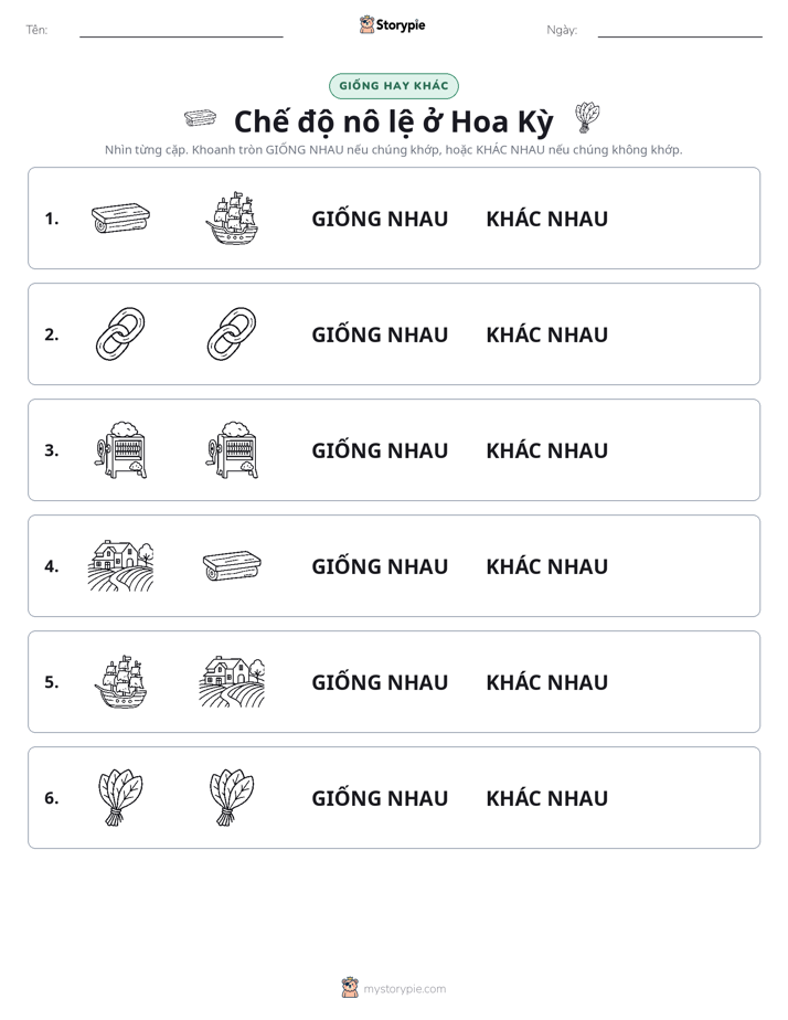 Giống Hay Khác