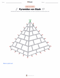 Pyramiden von Gizeh druckbare Arbeitsblatt Vorschau
