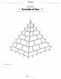 Pyramids of Giza printable worksheet preview