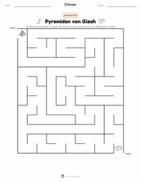 Pyramiden von Gizeh druckbare Arbeitsblatt Vorschau