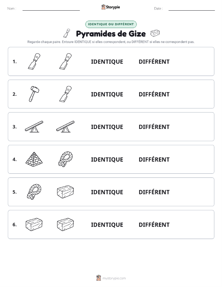 Identique ou Différent