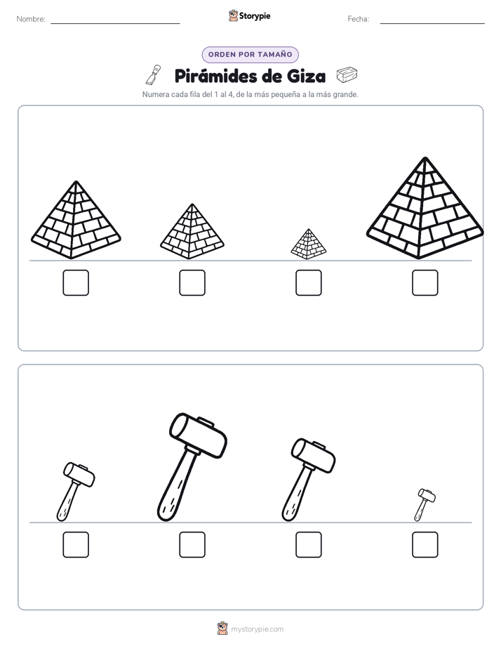 Orden de Tamaños