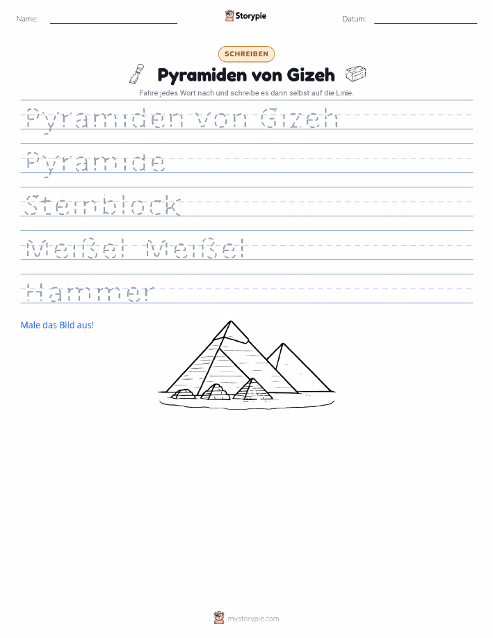 Schreibübung