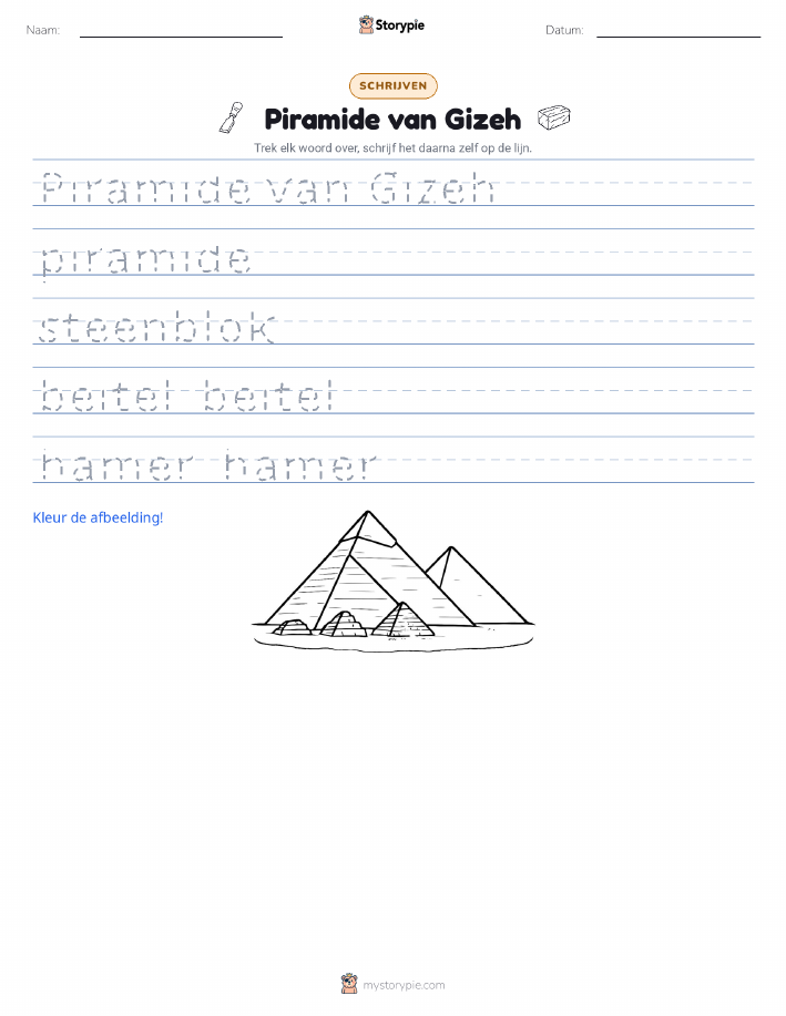 Schrijf Oefening