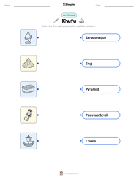 Khufu printable worksheet preview