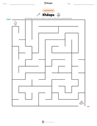 Aperçu de la feuille de travail imprimable Khéops