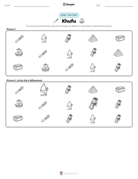Khufu printable worksheet preview