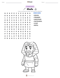 Khufu afdrukbare werkblad voorbeeld