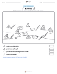 Vista previa de la hoja de trabajo imprimible de Kefrén