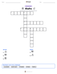 Khafre printable worksheet preview