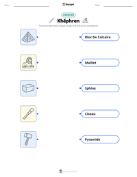 Aperçu de la feuille de travail imprimable Khéphren