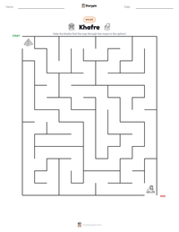 Khafre printable worksheet preview