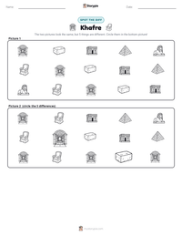 Khafre printable worksheet preview