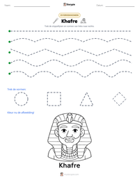 Khafre afdrukbare werkblad voorbeeld