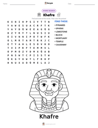 Khafre printable worksheet preview