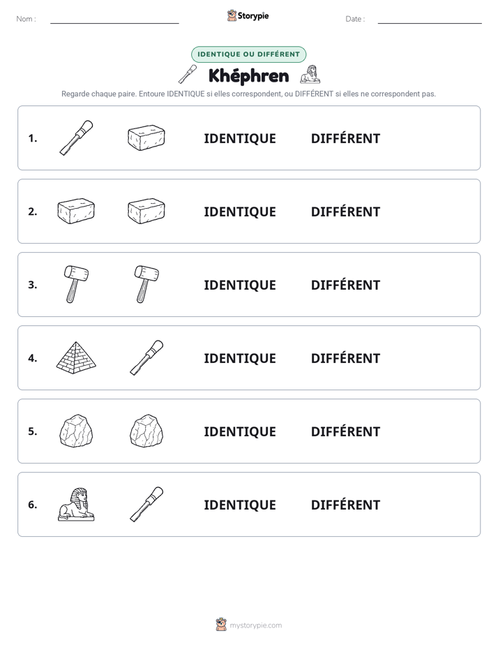 Identique ou Différent