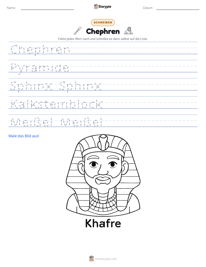 Schreibübung