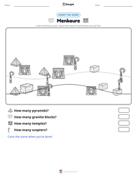 Menkaure printable worksheet preview