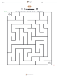 Menkaure printable worksheet preview