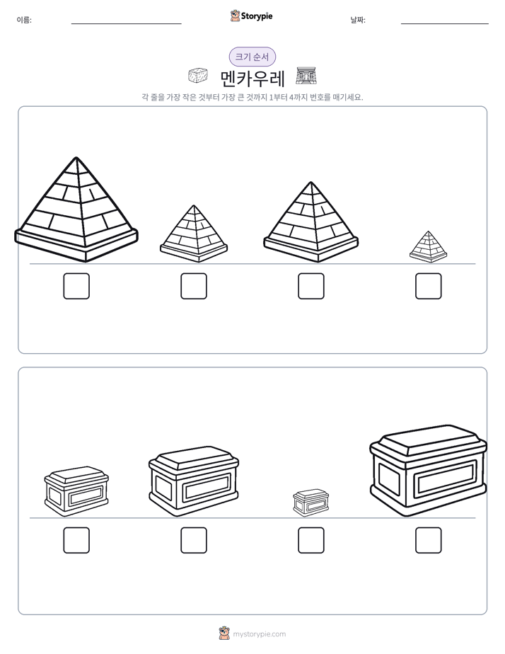크기 순서