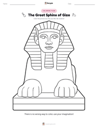 The Great Sphinx of Giza printable worksheet preview