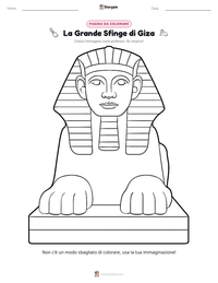 Anteprima della scheda stampabile di La Grande Sfinge di Giza