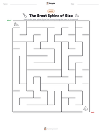 The Great Sphinx of Giza printable worksheet preview