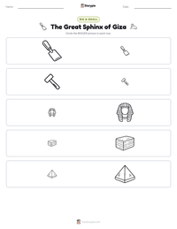 The Great Sphinx of Giza printable worksheet preview