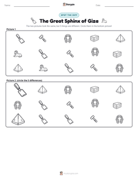 The Great Sphinx of Giza printable worksheet preview