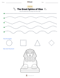 The Great Sphinx of Giza printable worksheet preview
