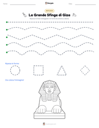 Anteprima della scheda stampabile di La Grande Sfinge di Giza