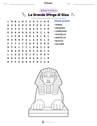 Anteprima della scheda stampabile di La Grande Sfinge di Giza