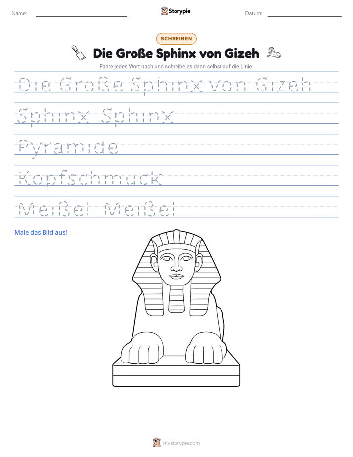 Schreibübung