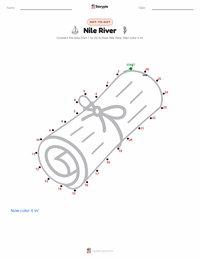 Nile River printable worksheet preview