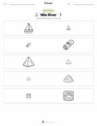 Nile River printable worksheet preview