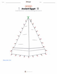 Ancient Egypt printable worksheet preview