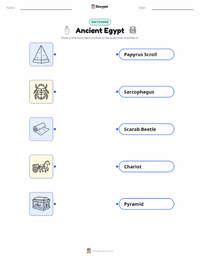 Ancient Egypt printable worksheet preview
