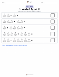 Ancient Egypt printable worksheet preview