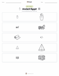 Ancient Egypt printable worksheet preview