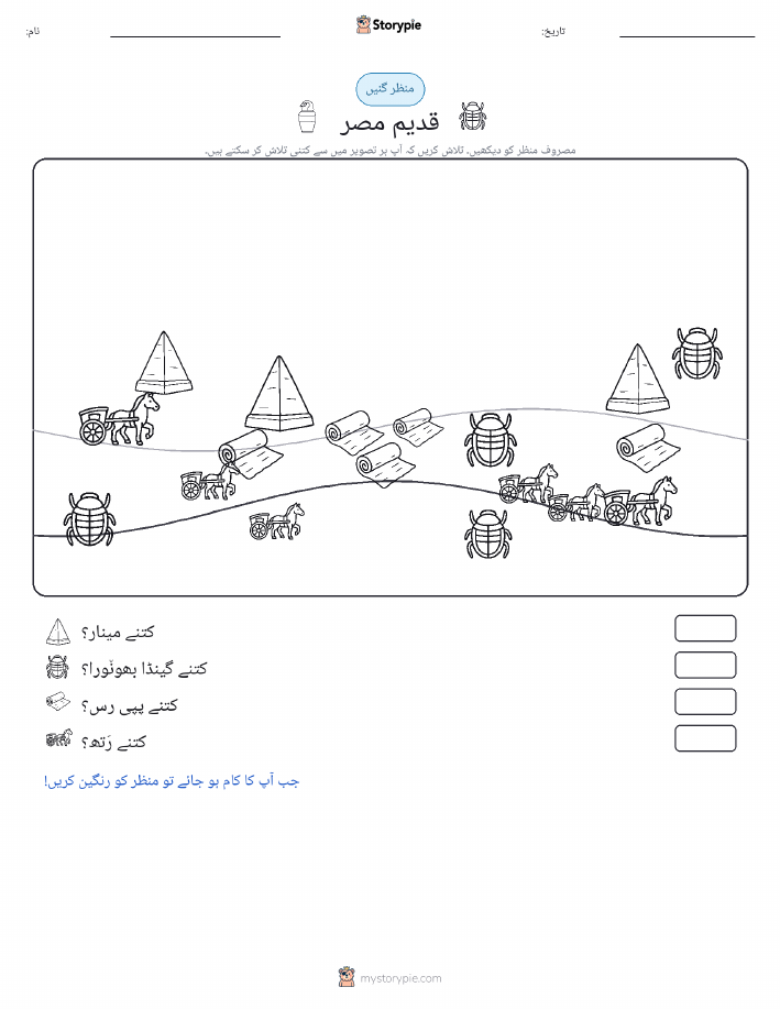 گنتی کا منظر