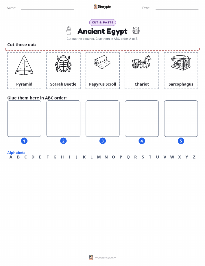 Cut & Paste Alphabet