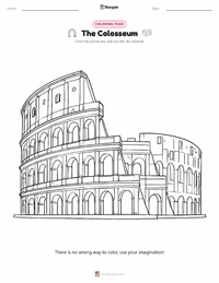 The Colosseum printable worksheet preview