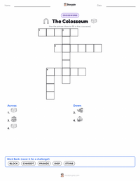 The Colosseum printable worksheet preview