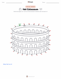 Het Colosseum afdrukbare werkblad voorbeeld