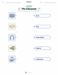 The Colosseum printable worksheet for kids