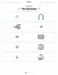 The Colosseum printable worksheet preview