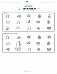 The Colosseum printable worksheet preview
