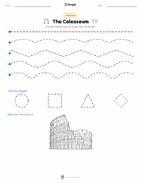 The Colosseum printable worksheet preview