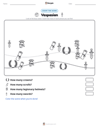 Vespasian printable worksheet preview
