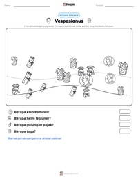 Prabaca lembar kerja cetak Vespasianus